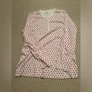 Roller rabbit heart pajama top and bottoms